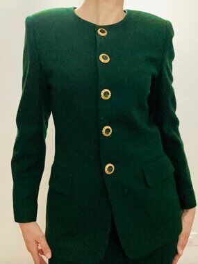Oleg Cassini vintage wool blazer - size 4
